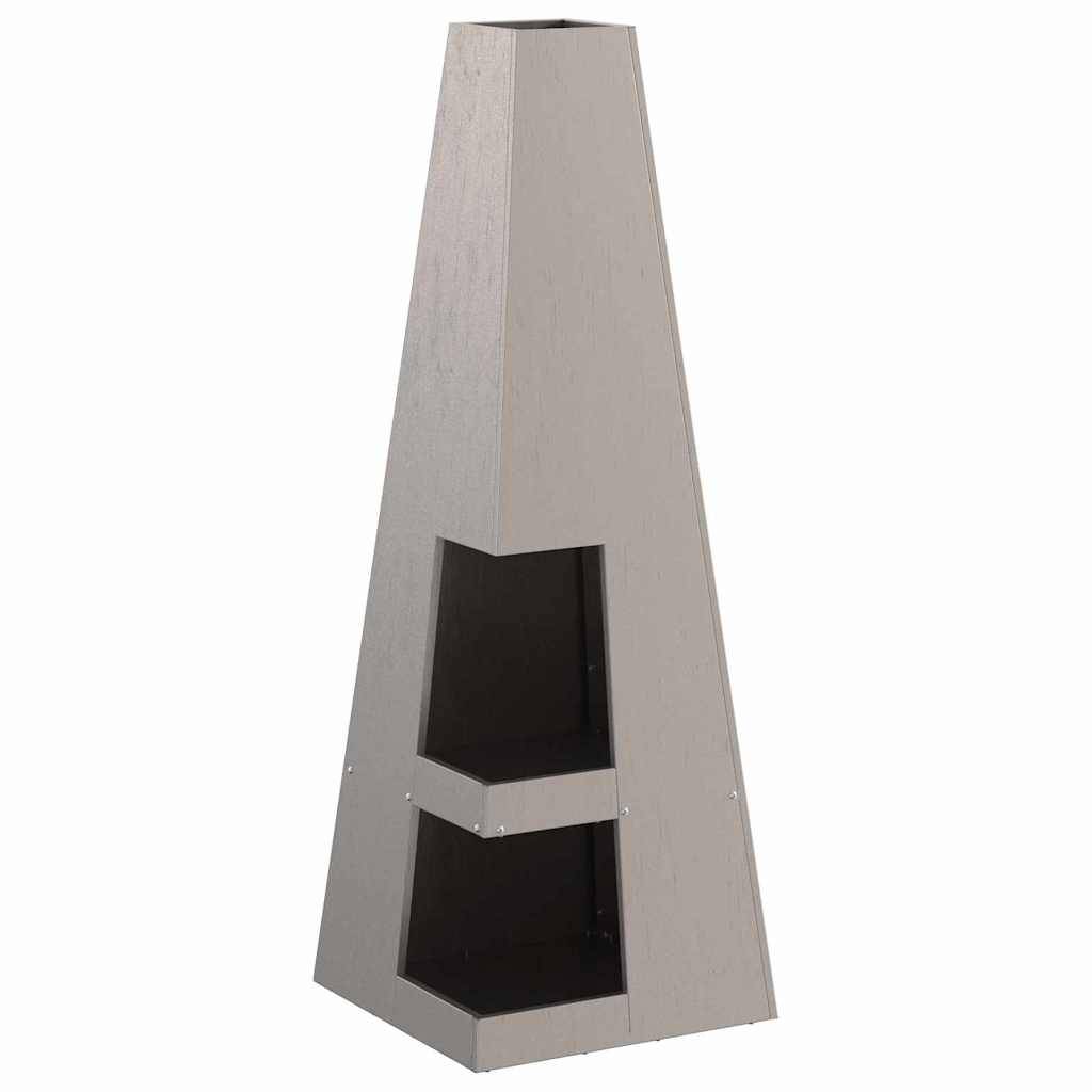 Poêle de jardin brasero vertical en acier pour cuisson et chauffage Marron – ComfortXL Outdoor Living - Image 5