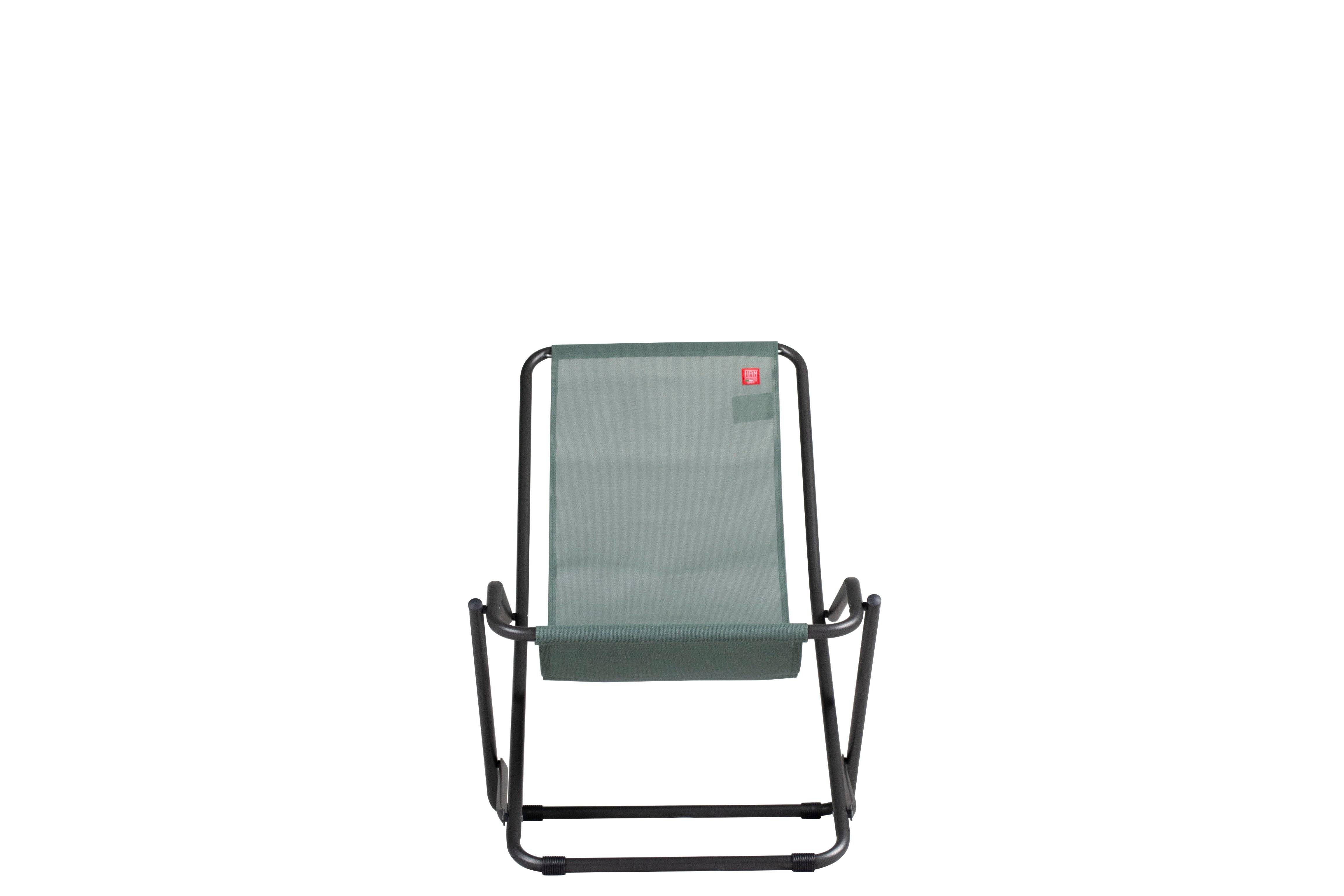 Fiam - Transat DONDOLINA Acier ANTHRACITE Texfil VERT SAUGE 92x63x83 cm FIAM - Image 2