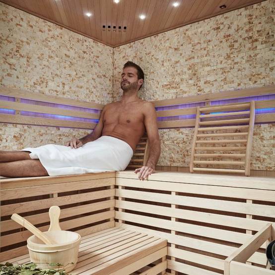 Sauna traditionnel HOME DELUXE SKYLINE BIG XL - 200 x 200 cm pour 6 personnes - Image 5