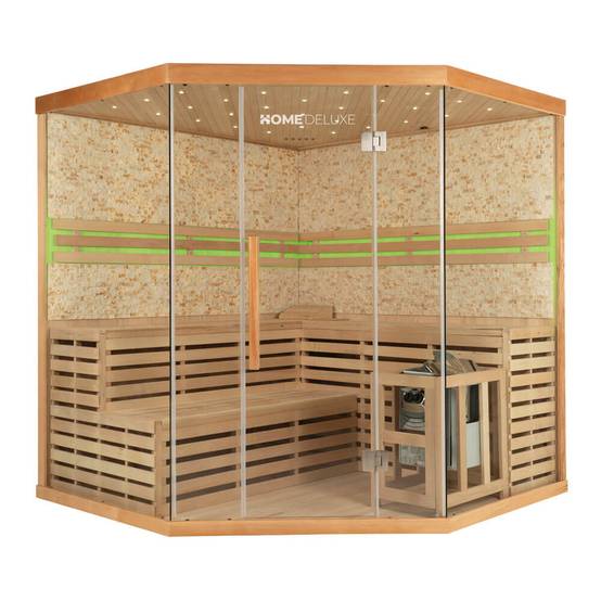 Sauna traditionnel HOME DELUXE SKYLINE BIG XL - 200 x 200 cm pour 6 personnes - Image 1