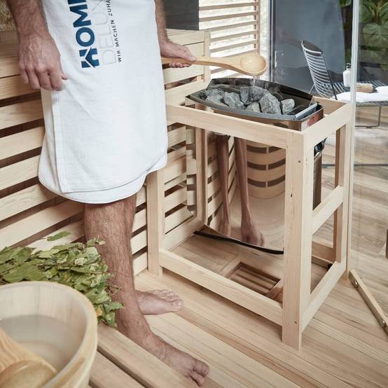 Sauna traditionnel HOME DELUXE SKYLINE BIG XL - 200 x 200 cm pour 6 personnes - Image 6