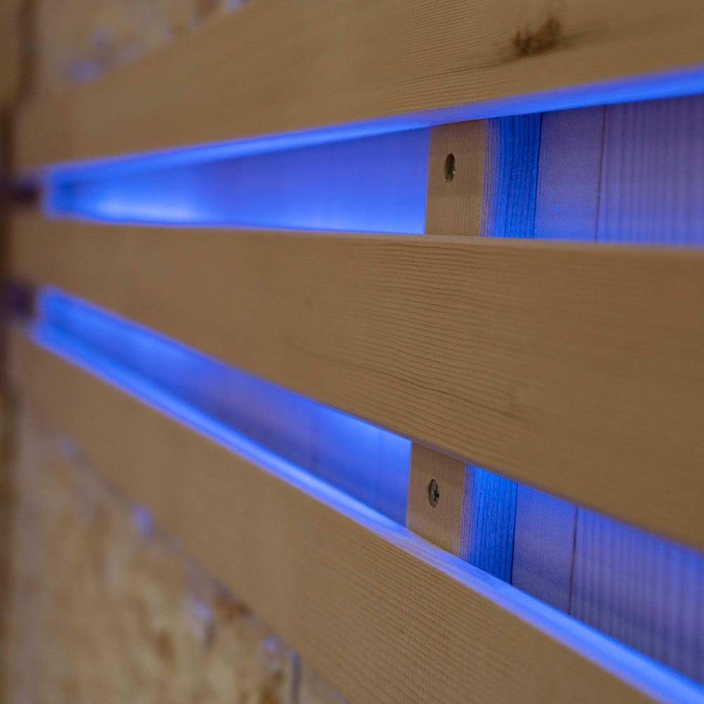 Sauna traditionnel HOME DELUXE SKYLINE BIG XL - 200 x 200 cm pour 6 personnes - Image 10