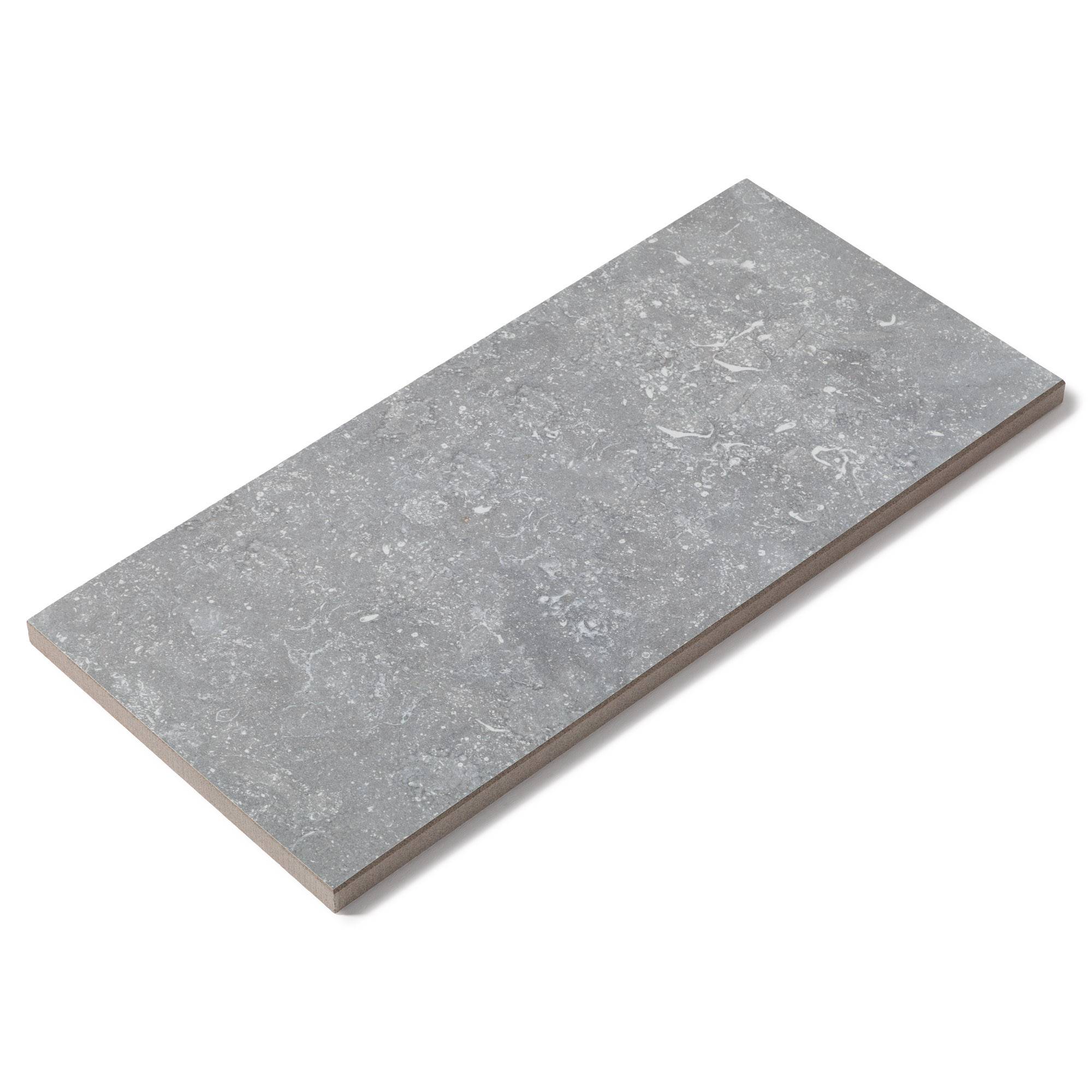Margelle de piscine effet Pierre Gris/Bleu Belgio 60x28x2 cm Bord Droit Pietra - RO'MA CARRELAGE - Image 3