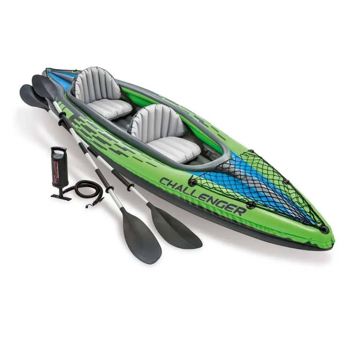 Kayak 2 Personnes "Challenger" 351cm Vert & Bleu - Image 1