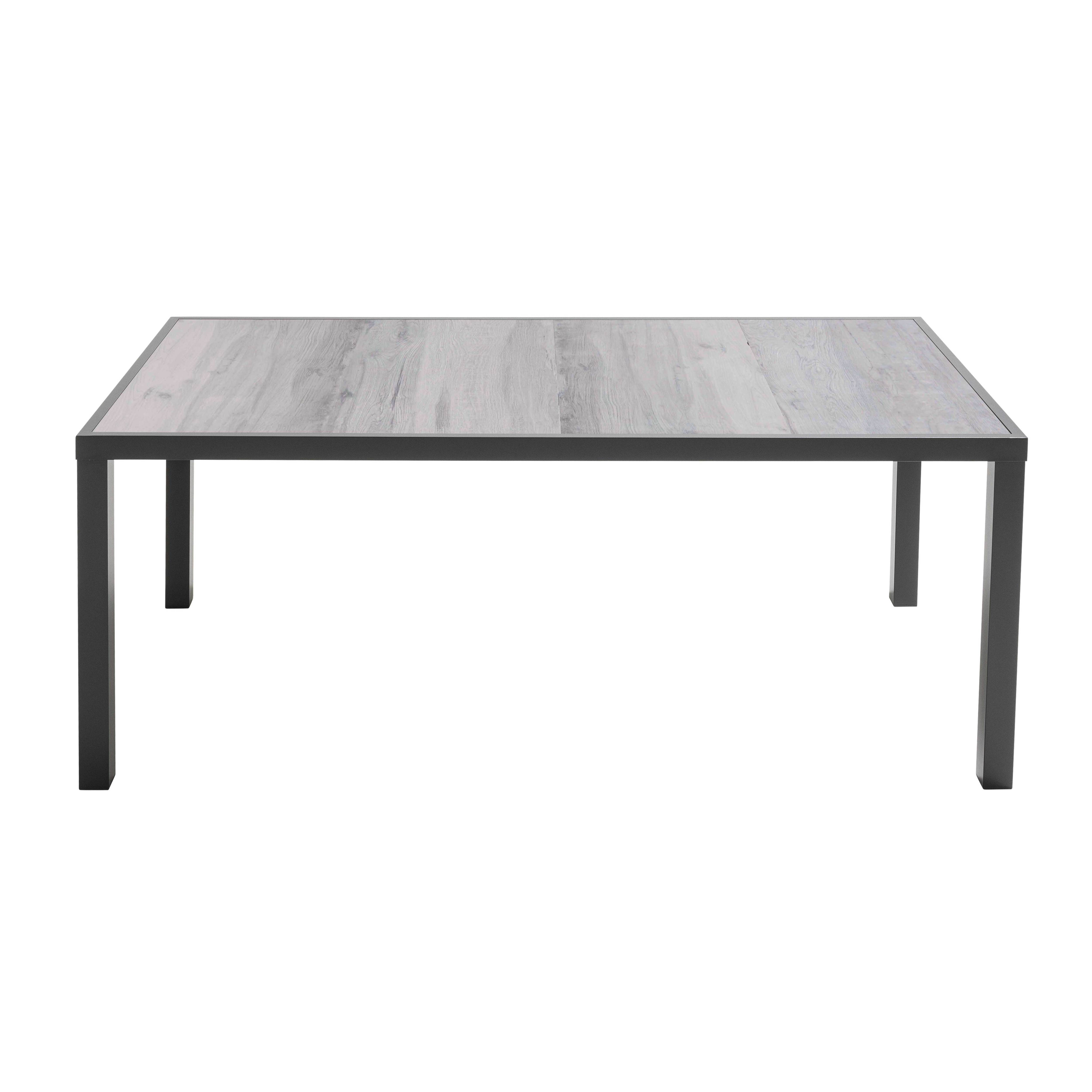 Oviala - Table de jardin en aluminium et céramique effet bois grisé 8 places Tivoli - Oviala - Image 2