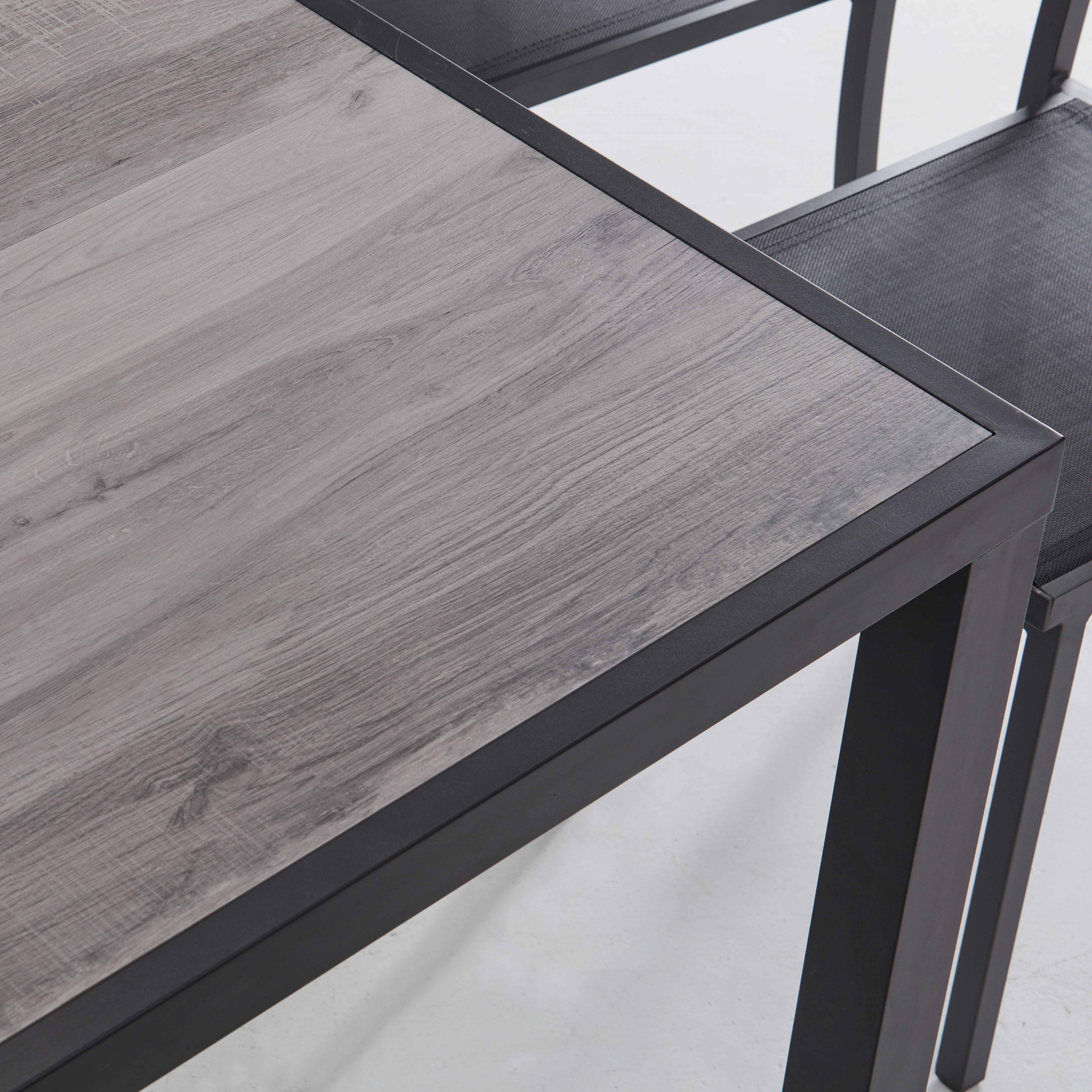 Oviala - Table de jardin en aluminium et céramique effet bois grisé 8 places Tivoli - Oviala - Image 3