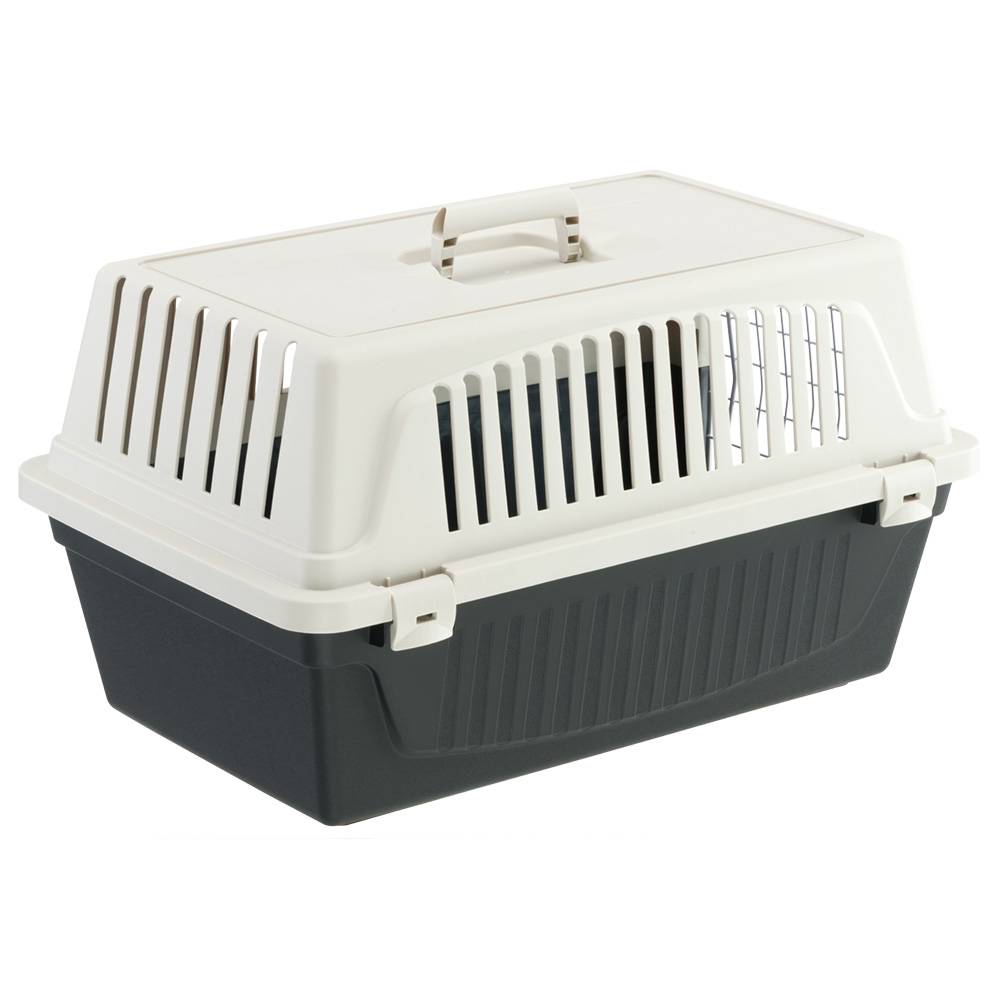 Ferplast - Ferplast Caisse de Transport Chat, Cage de Transport pour Chiens Petits et Chats jusqu'à 8 Kg, Porte en Fer Plastifié, Fentes d'aération, 37 x 58 x h - Image 7