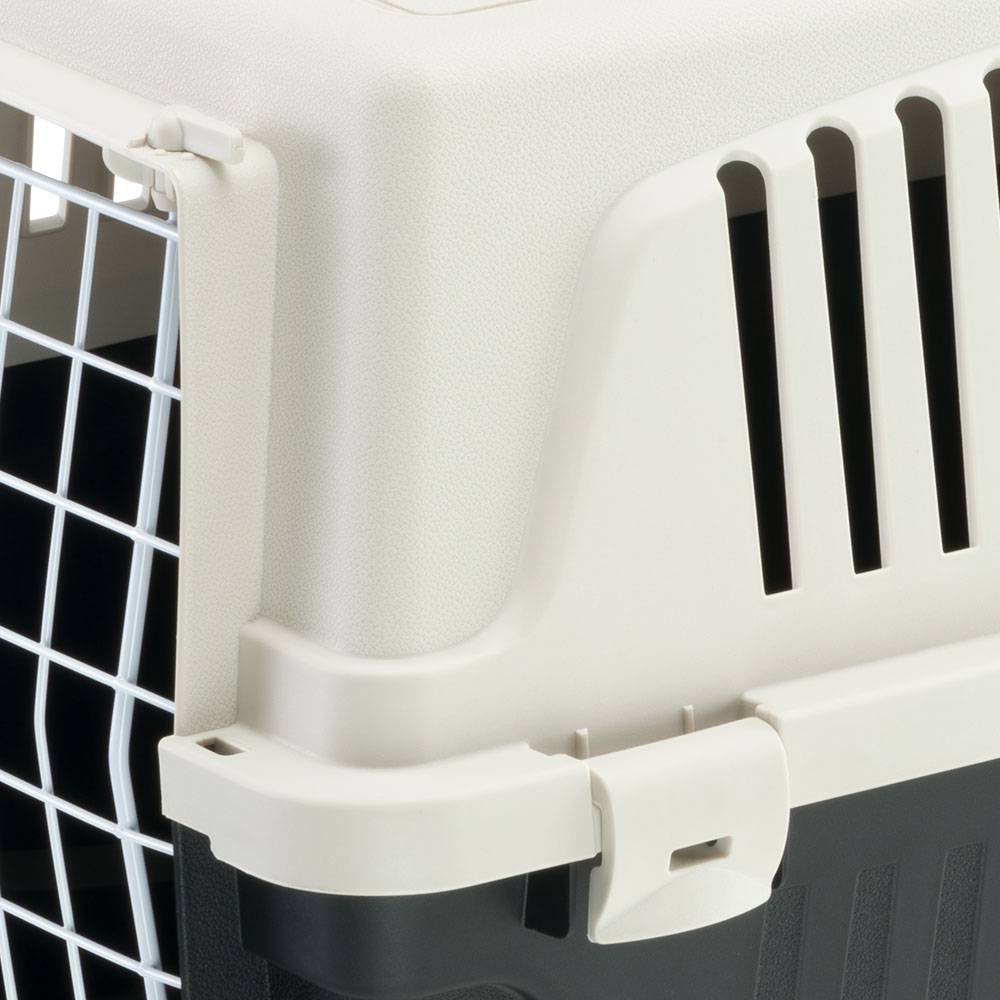Ferplast - Ferplast Caisse de Transport Chat, Cage de Transport pour Chiens Petits et Chats jusqu'à 8 Kg, Porte en Fer Plastifié, Fentes d'aération, 37 x 58 x h - Image 5