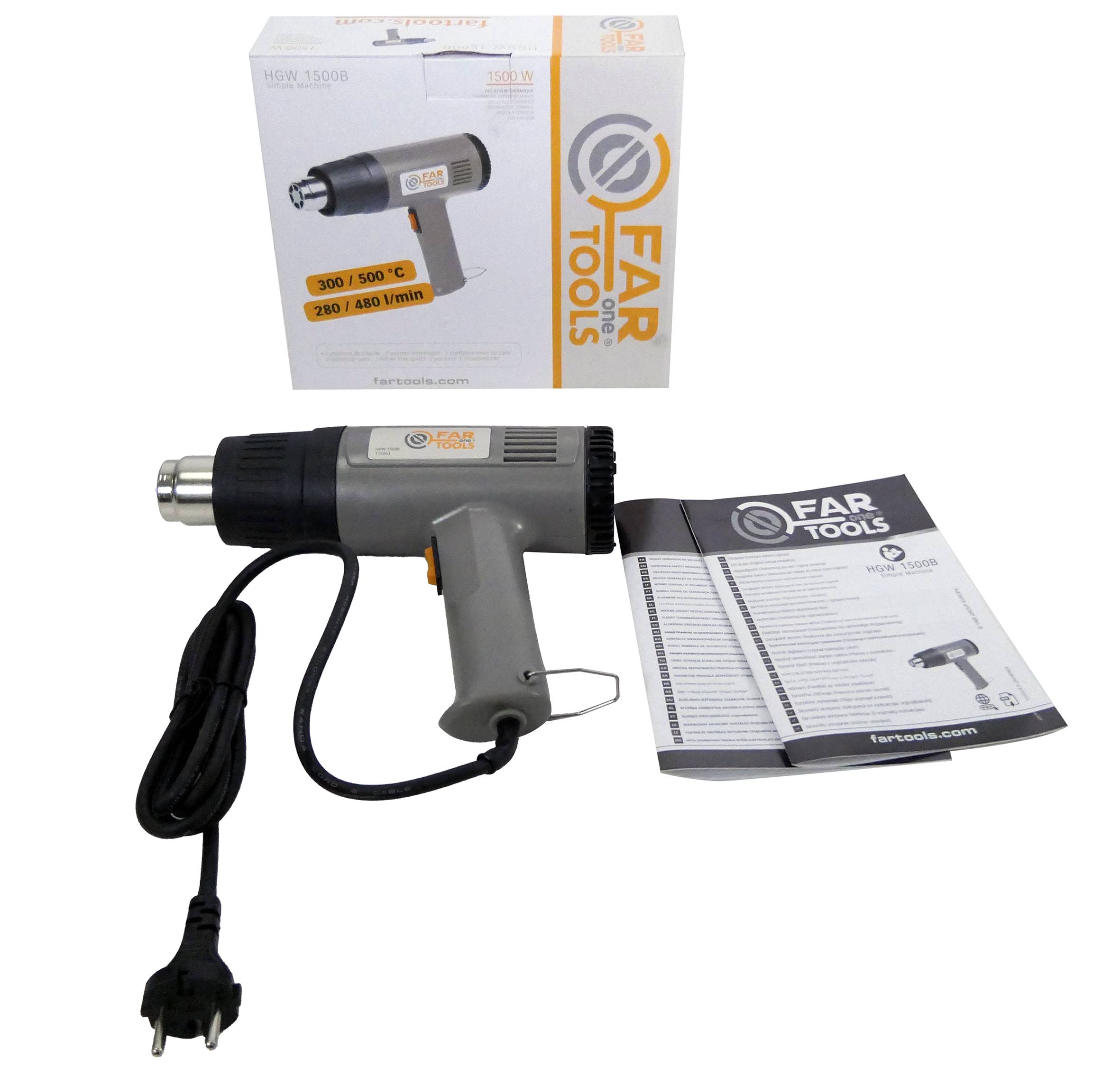 Décapeur thermique 1500W chauffe=300-500 °C FARTOOLS - Image 2