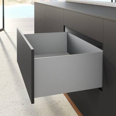 Profilé latéral de tiroir AvanTech YOU, hauteur 251 mm x NL 400 mm, Argent, gauche et droite - HETTICH - 9353373 - Image 2
