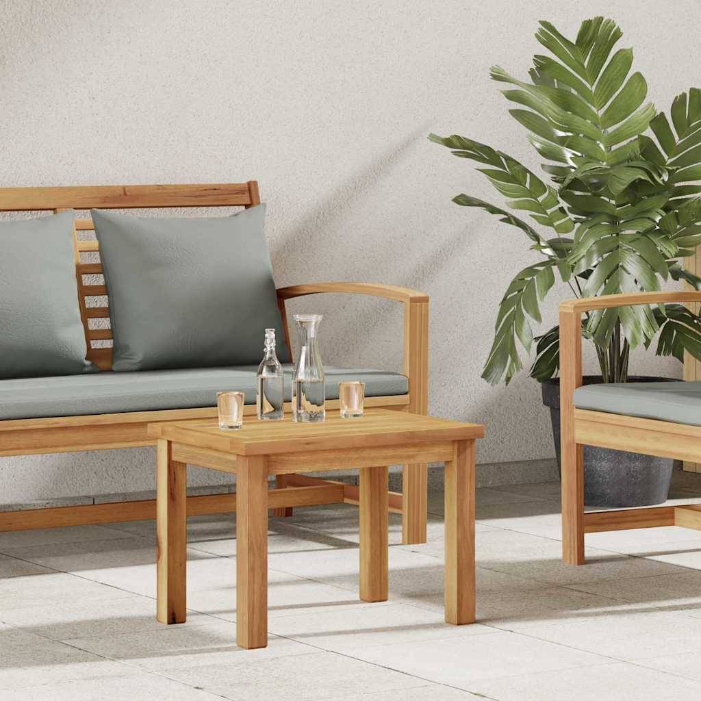 Table basse bois de teck massif marron 50 x 35 x 36 cm - PANGIVO - Image 1