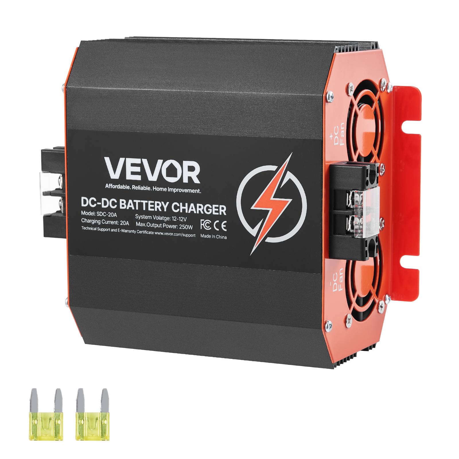 Vevor - VEVOR Chargeur batterie CC-CC 12 V 20 A, 250 W, plomb, lithium, AGM. Voitures. - Image 1
