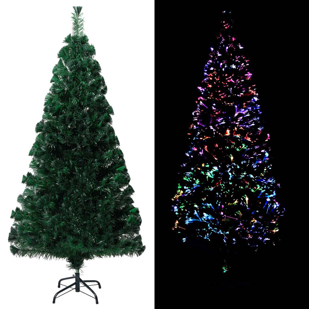 Sapin de Noël, Arbre de Noël artificiel avec support vert 120 cm fibre optique u2498q - Image 2