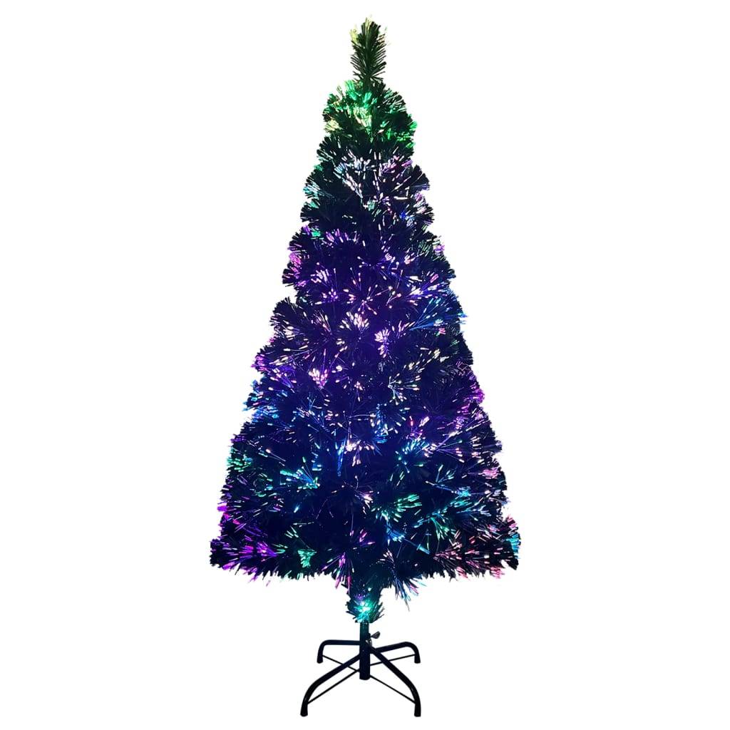 Sapin de Noël, Arbre de Noël artificiel avec support vert 120 cm fibre optique u2498q - Image 3