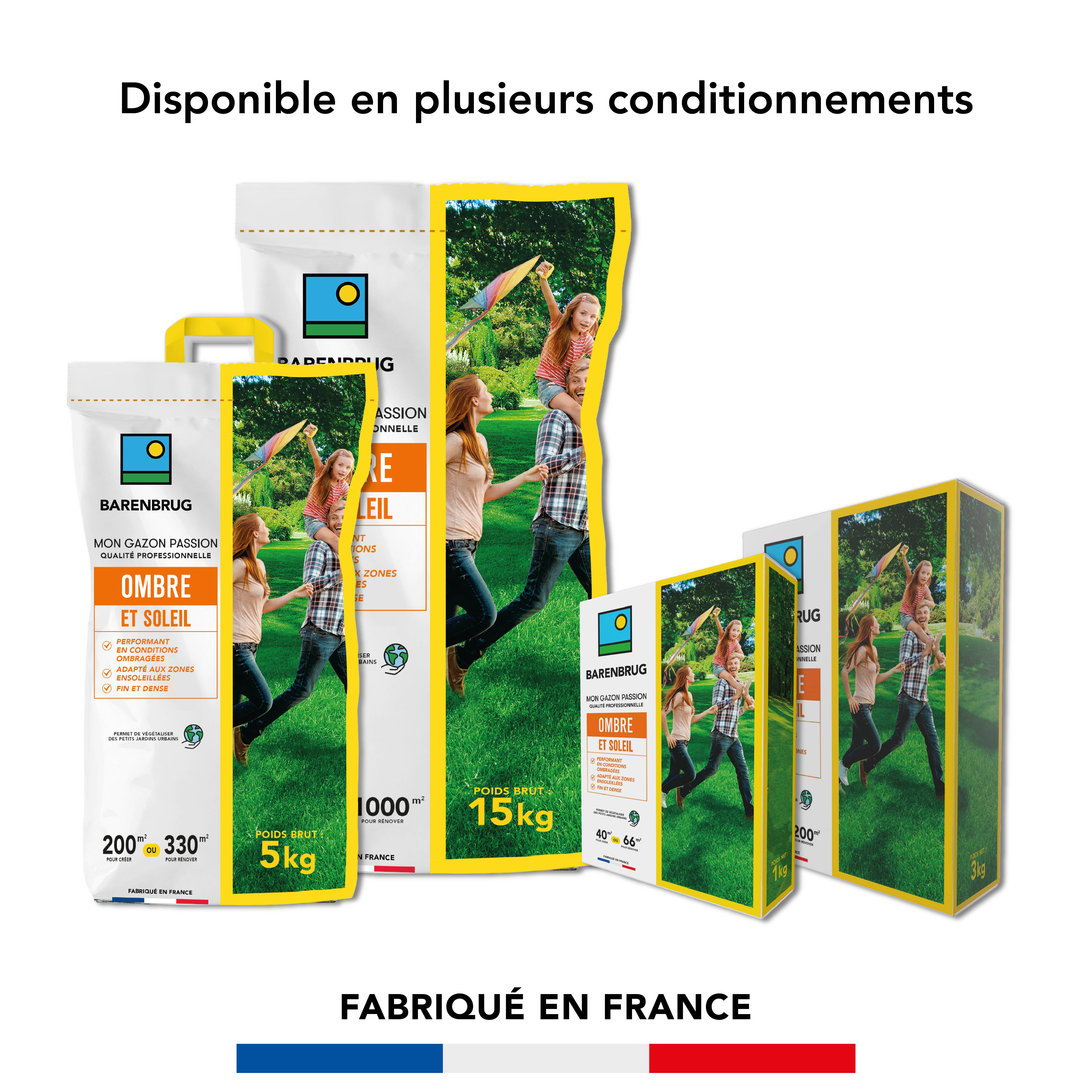 Gazon Ombre et Soleil - Performant en Conditions Ombragées - Adapté aux Zones Ensoleillées - Fin et Dense - 1KG - BARENBRUG - Image 6