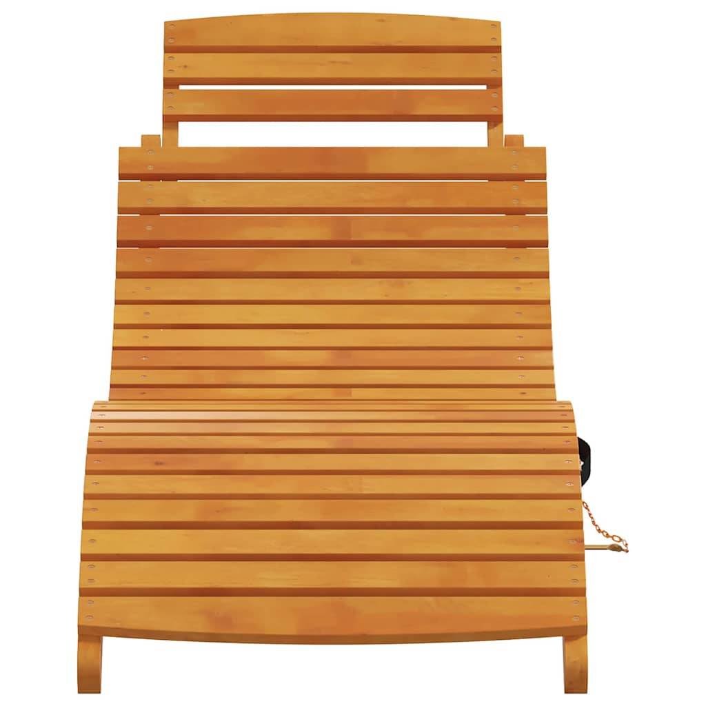 PANGIVO - Transat bois d'acacia massif marron 55 x 184 x 64 cm (2 pcs) - PANGIVO - Image 5