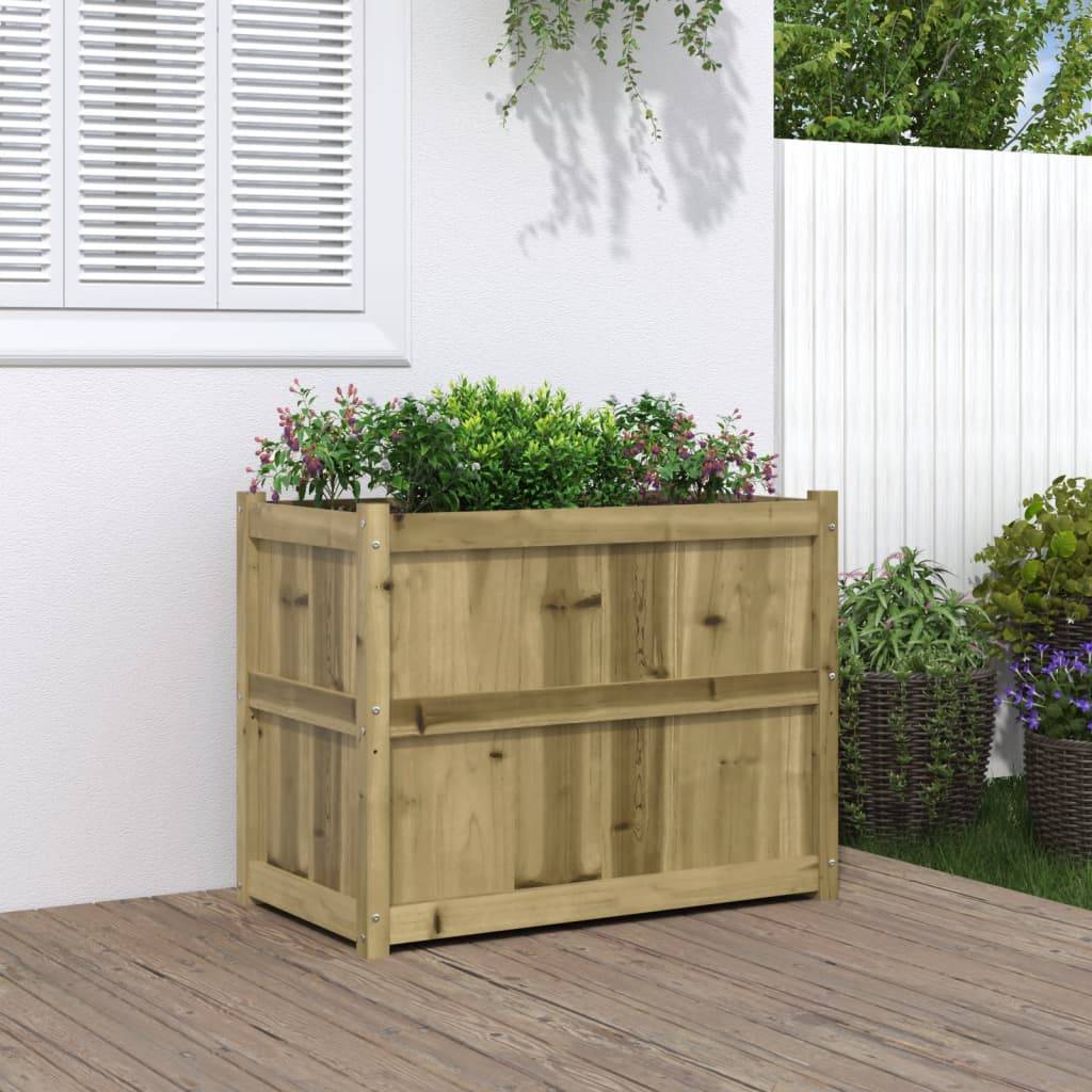 Vidaxl - Jardinière 90x50x70 cm bois de pin imprégné vidaXL 837473 - Image 1