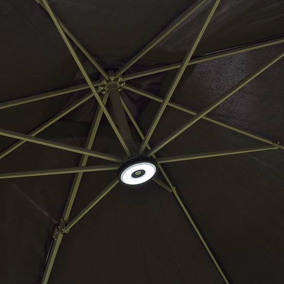 Parasol déporté noir 3x3 m Celestia - Gecko Jardin - Image 7
