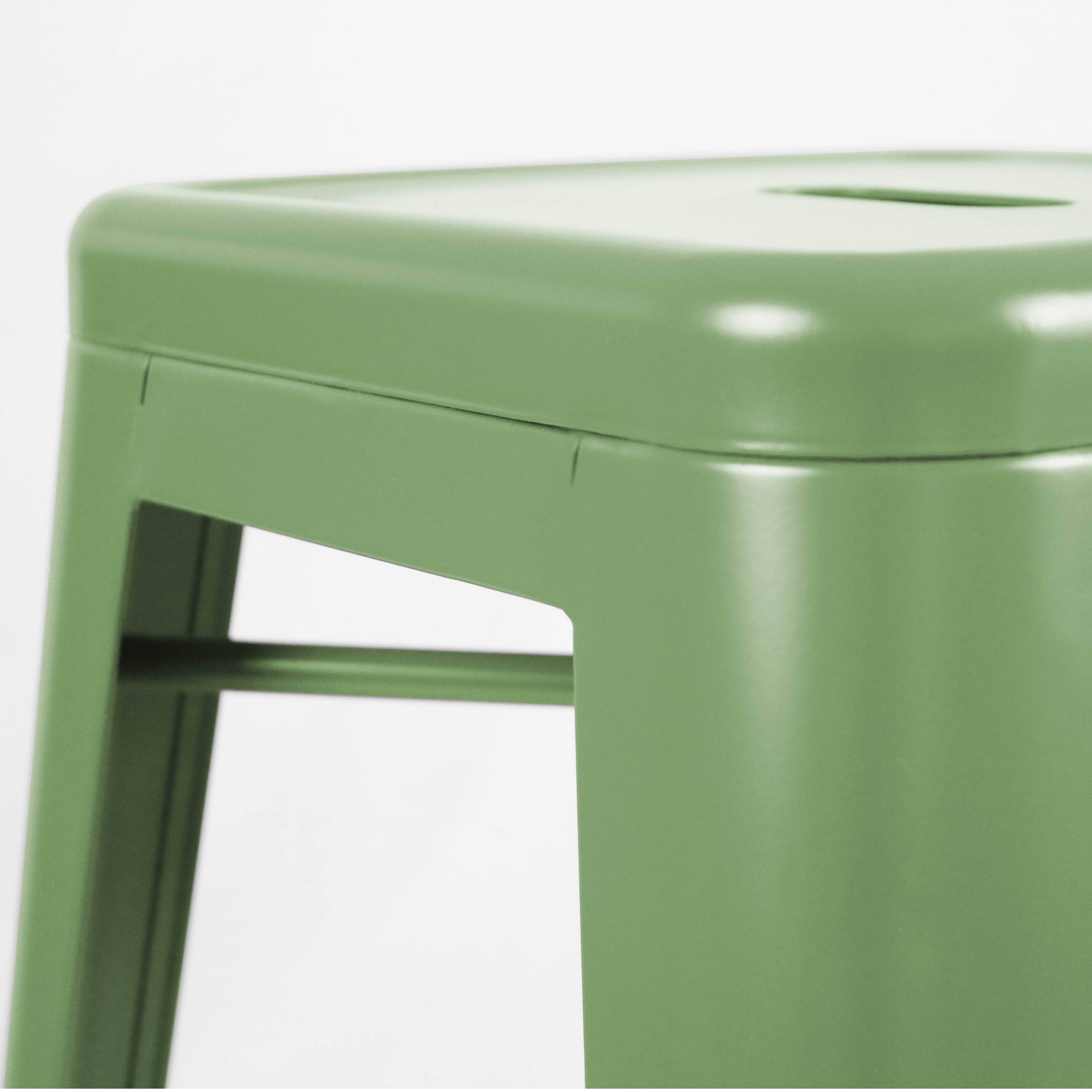 Oviala - Tabouret de bar en métal mat vert cactus Indus - Oviala - Image 4