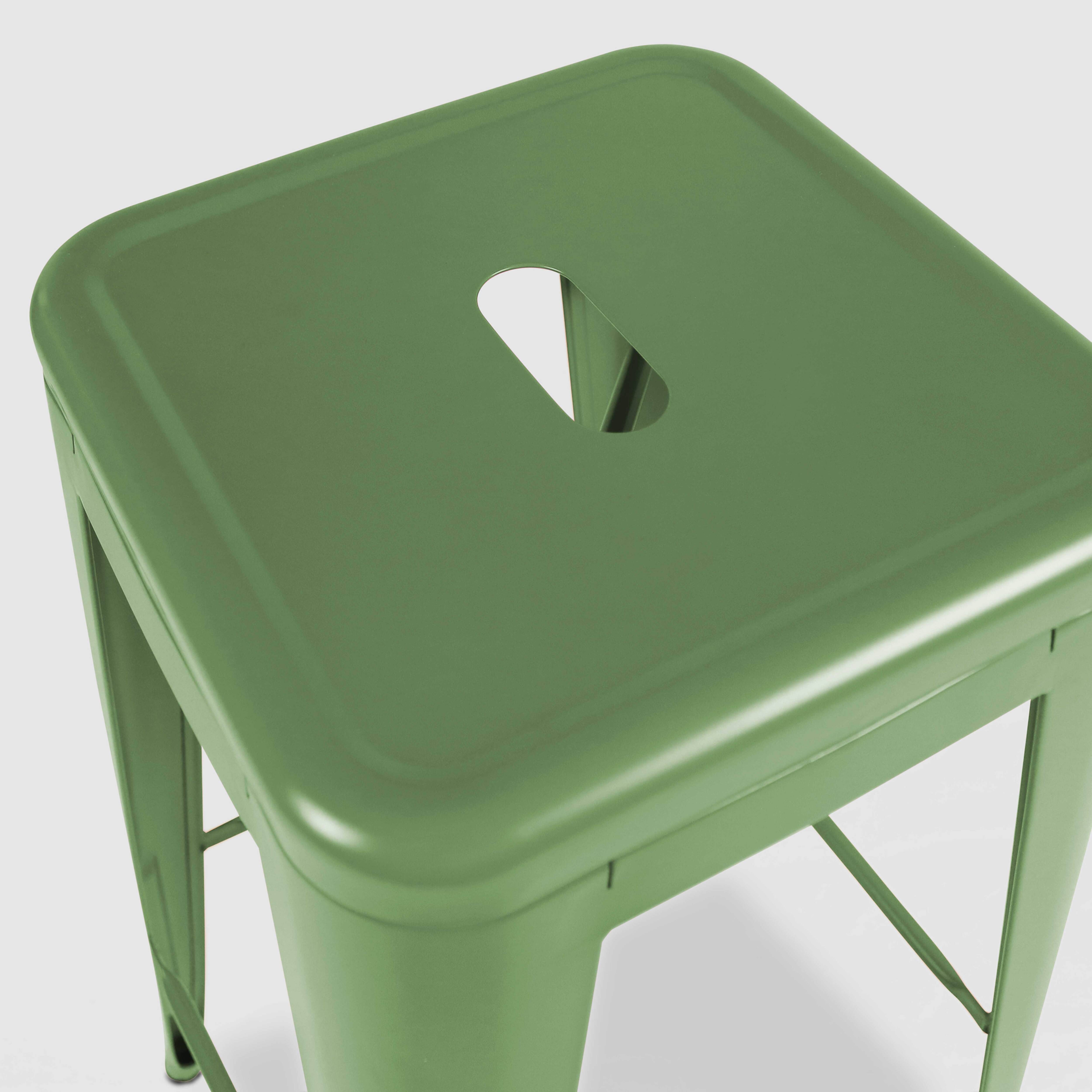 Oviala - Tabouret de bar en métal mat vert cactus Indus - Oviala - Image 3