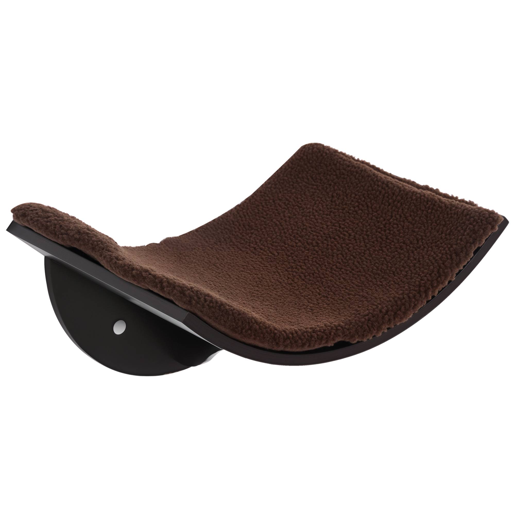 Sans Marque - Mur d'escalade chat, fixation murale, peluche, jusqu'à 4,5 kg, Marron - Image 1