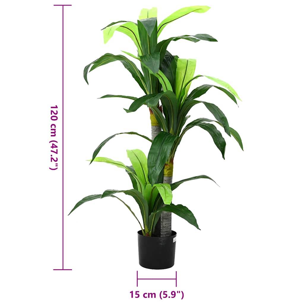 Dracaena artificiel PEVA vert 15 x 15 x 120 cm - PANGIVO - Image 5