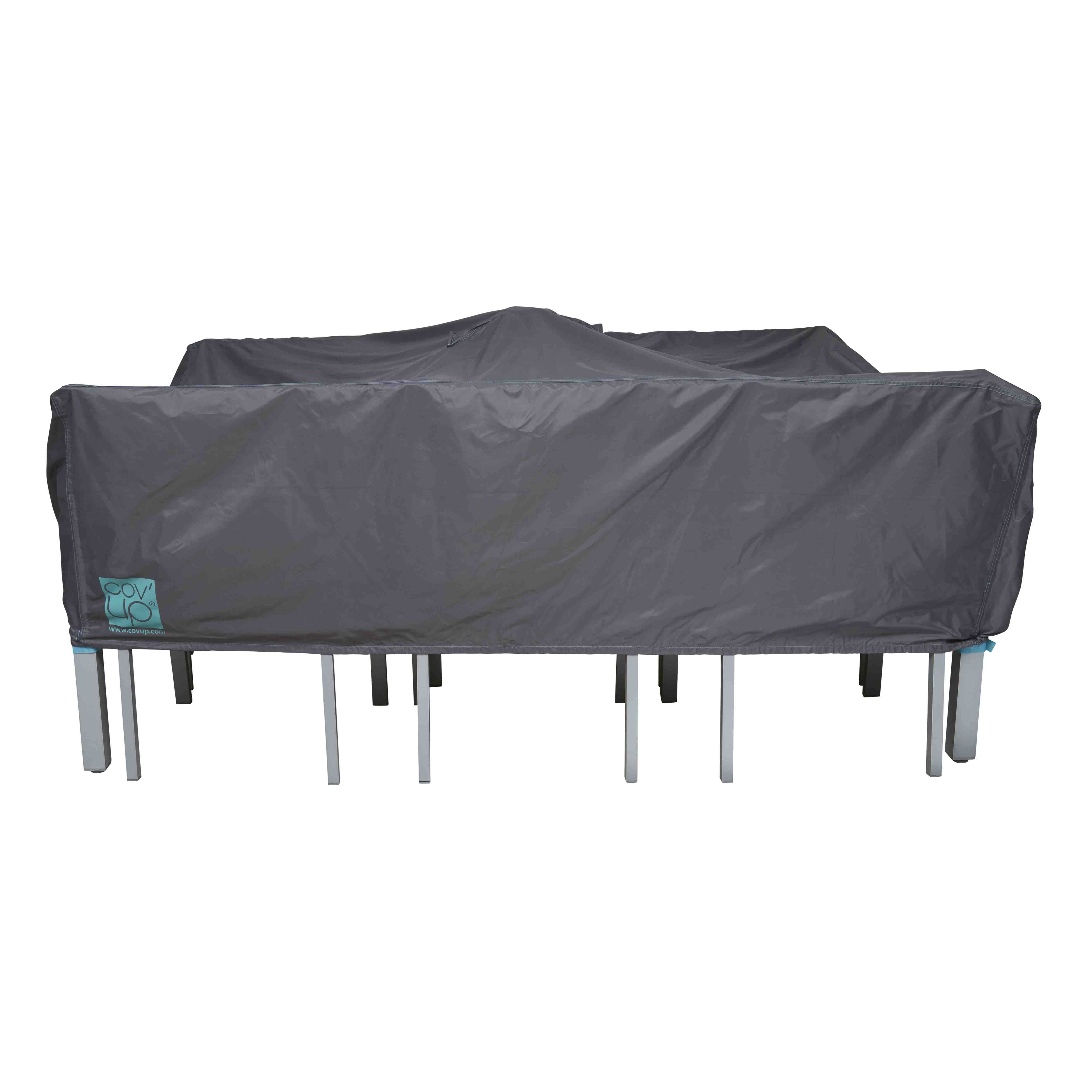 Oviala - Housse de table de jardin rectangulaire grise 200 x 130 cm
 Cov'Up - Oviala - Image 3