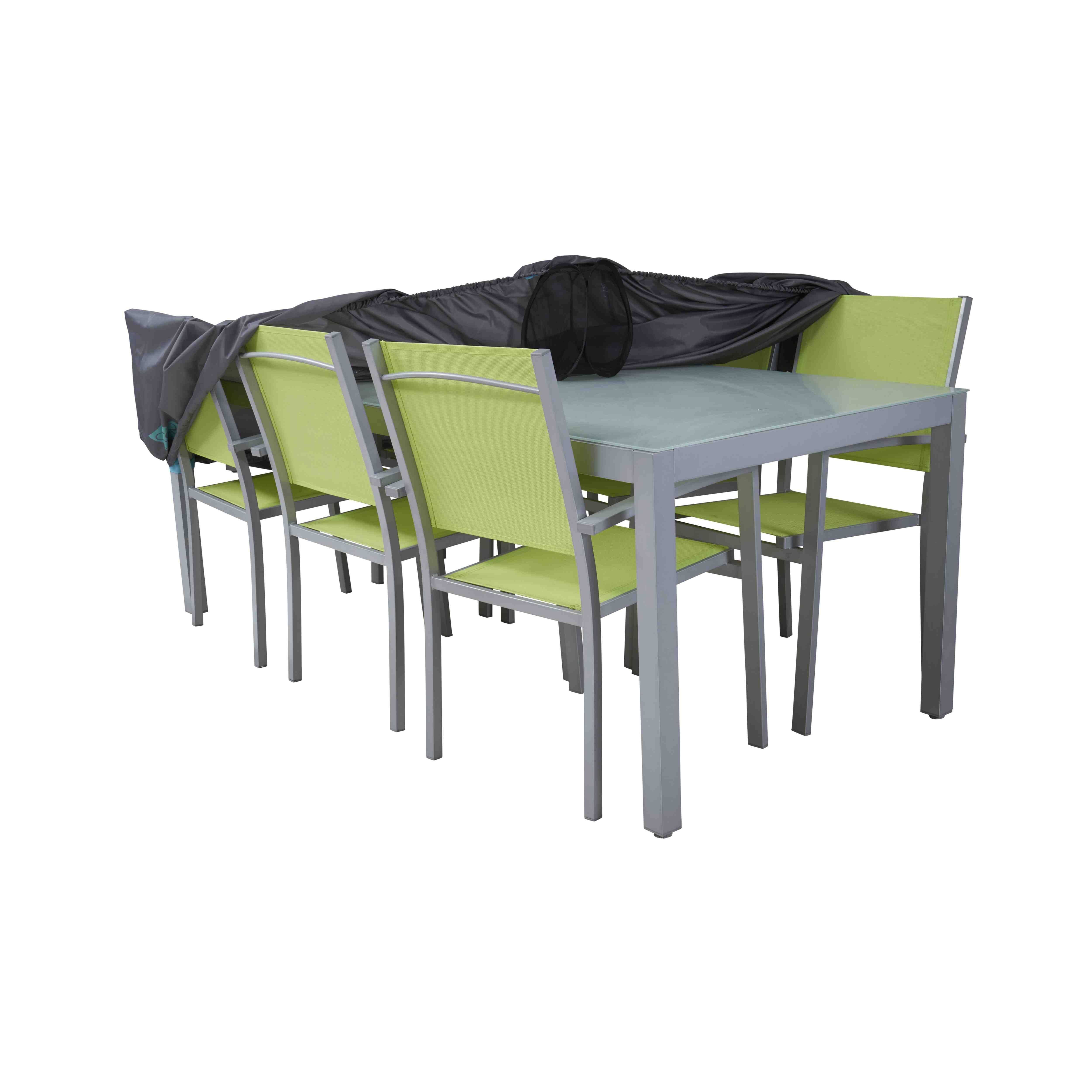 Oviala - Housse de table de jardin rectangulaire grise 200 x 130 cm
 Cov'Up - Oviala - Image 2