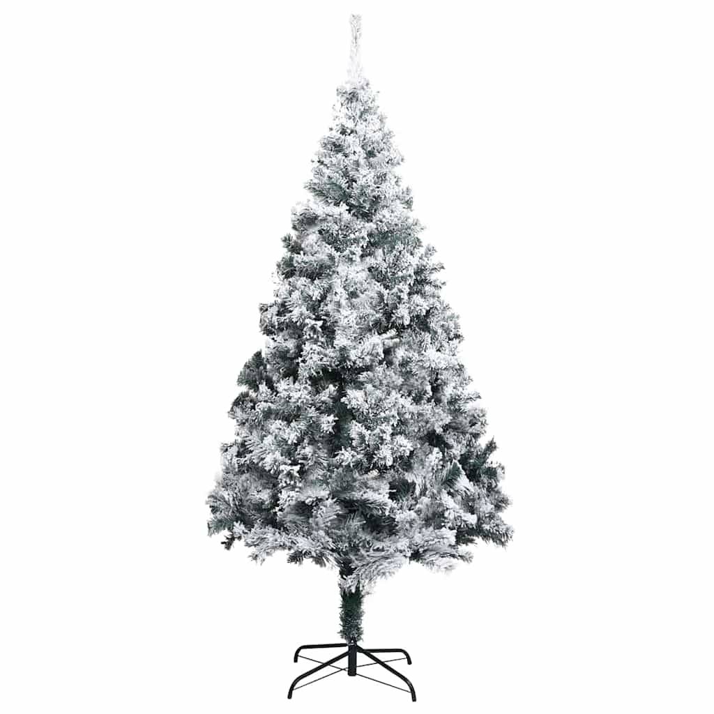 Sapin de Noël | Arbre de Noël artificiel Blanc 180 cm PVC, Acier et Plastique Maison Chic - Image 5