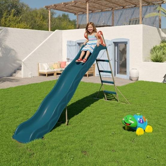 Trigano Jardin - Toboggan Actou bleu 3 m plateforme 1,45 m 3 12 ans Trigano - Image 7