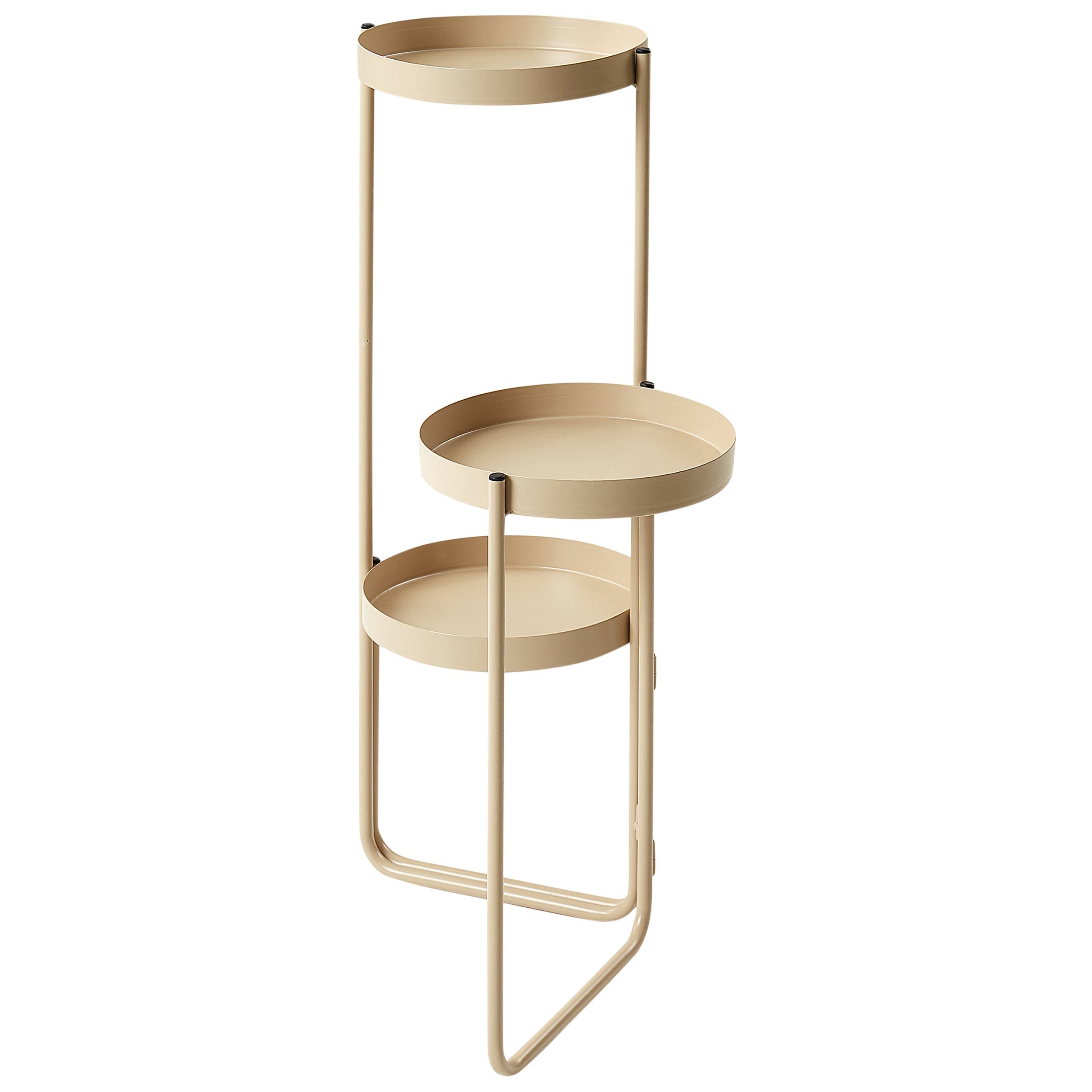 Cache-pot d'intérieur Métal Beige FRAGARIA - Beliani - Image 3