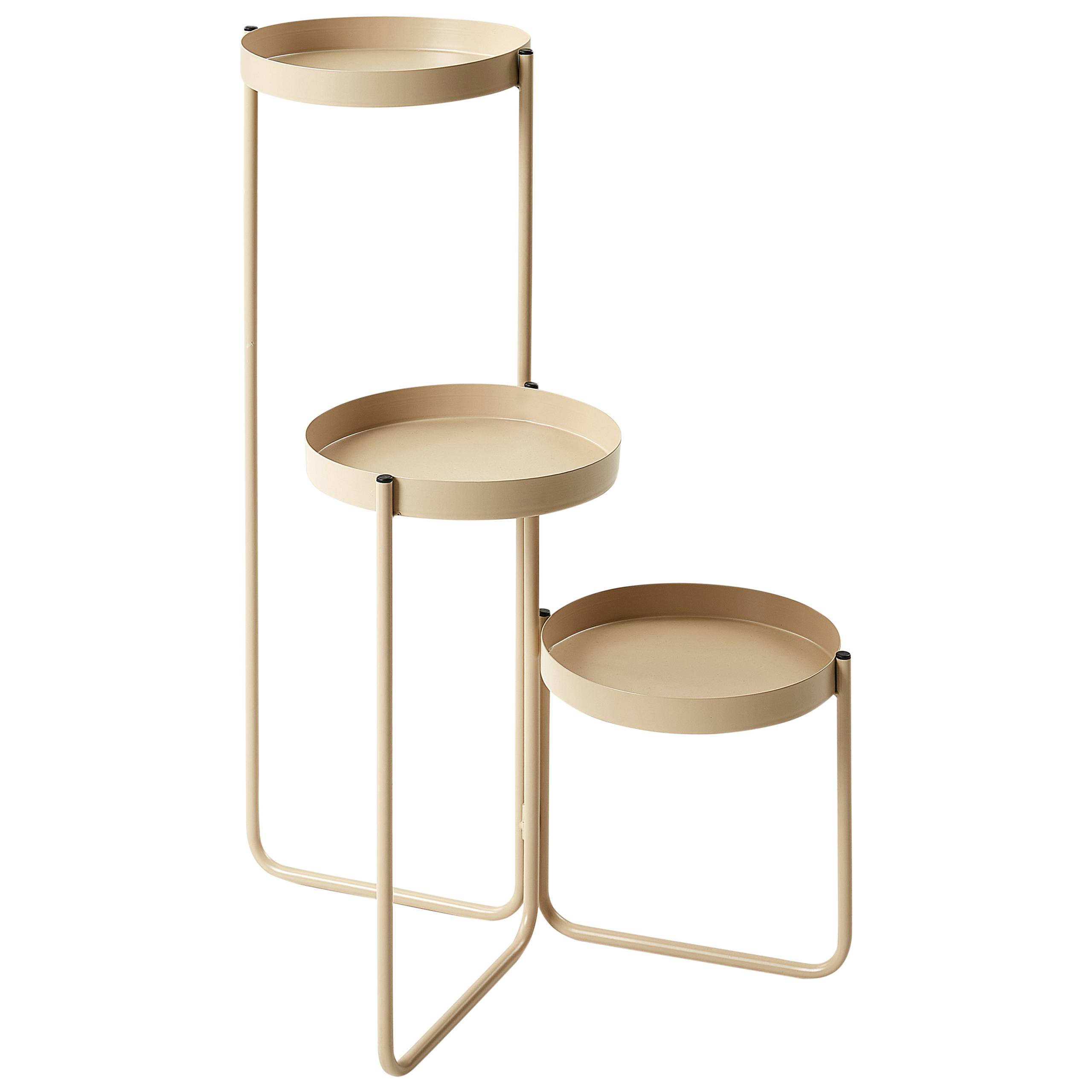 Beliani - Cache-pot d'intérieur Métal Beige FRAGARIA - Beliani - Image 2