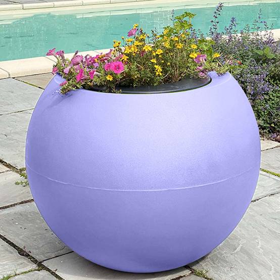 Plast'Up Rotomoulage - Pots de fleurs sphérique xxl speranza 325l-lot de 2 - Image 4