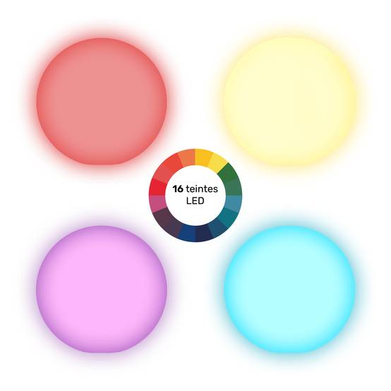 Boule lumineuse LED Ø 40cm multicolore ADHARA - HAPPY GARDEN - Image 2