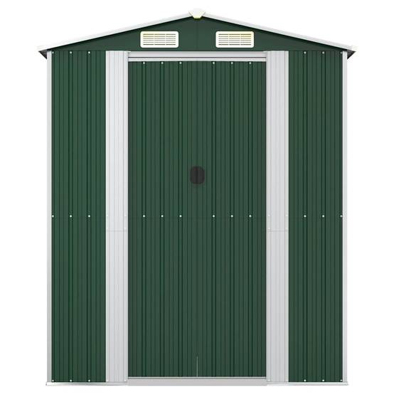 Vidaxl - Abri de jardin Vert 192x108x223 cm Métal galvanisé 6m² vidaXL 319267 - Image 4