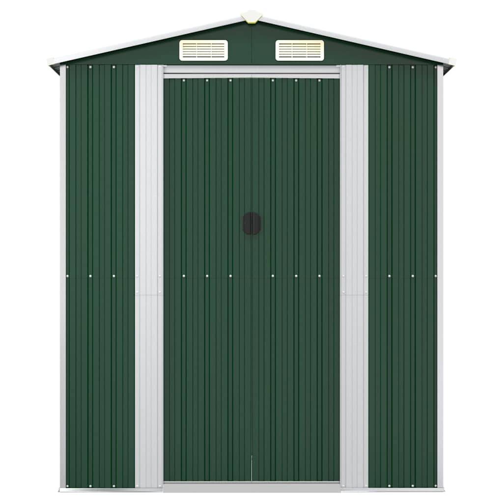Vidaxl - Abri de jardin Vert 192x108x223 cm Métal galvanisé 6m² vidaXL 319267 - Image 4