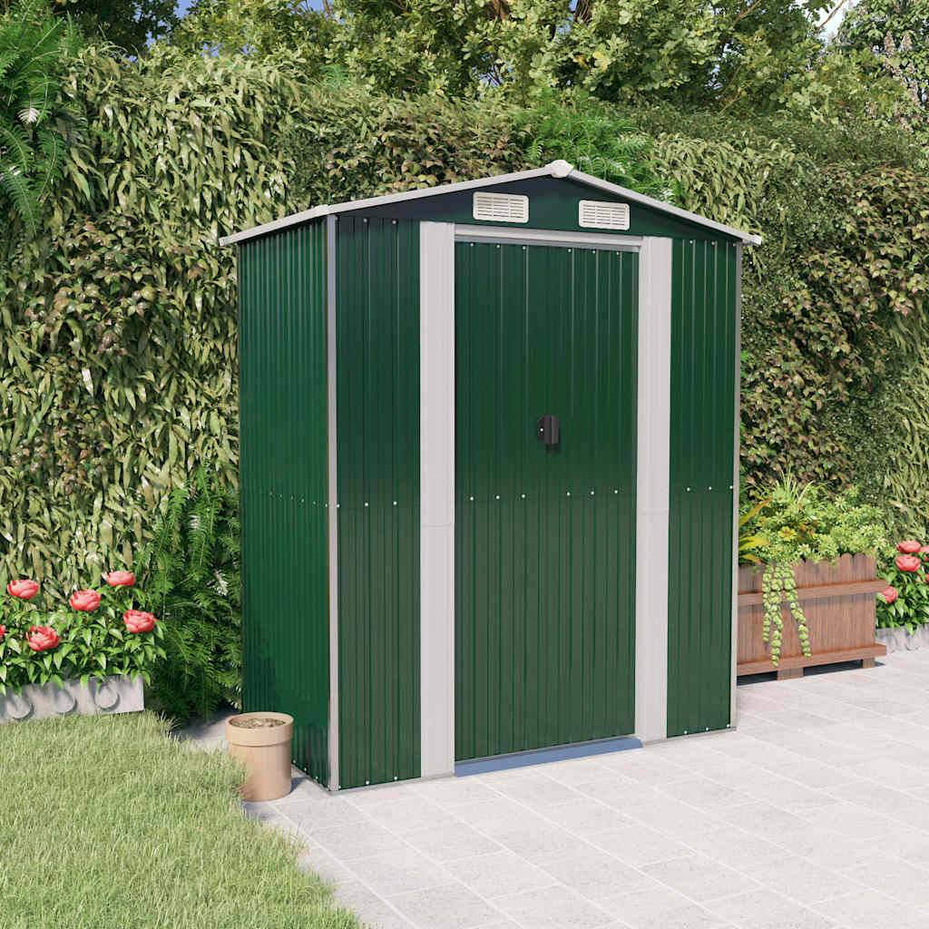 Vidaxl - Abri de jardin Vert 192x108x223 cm Métal galvanisé 6m² vidaXL 319267 - Image 1