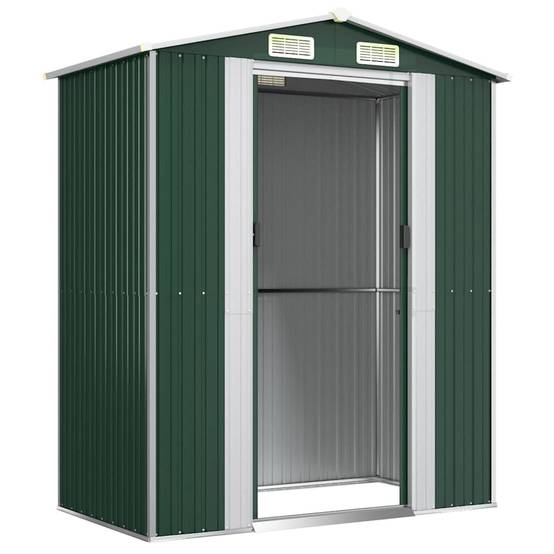 Vidaxl - Abri de jardin Vert 192x108x223 cm Métal galvanisé 6m² vidaXL 319267 - Image 5