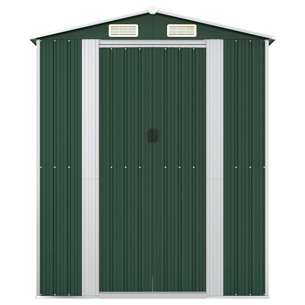 Vidaxl - Abri de jardin Vert 192x108x223 cm Acier galvanisé vidaXL 319267 - Image 9