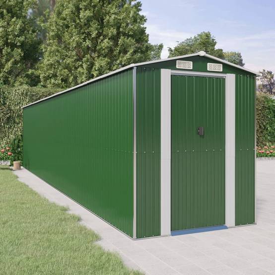 Vidaxl - Abri de jardin Vert 192x938x223 cm Métal galvanisé vidaXL 3147436 - Image 1