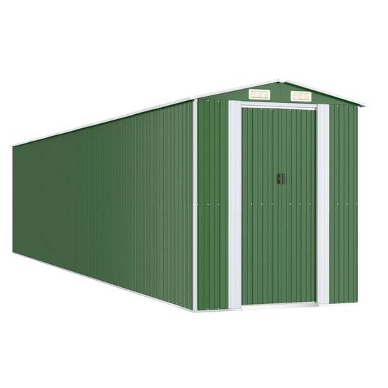 Vidaxl - Abri de jardin Vert 192x938x223 cm Métal galvanisé vidaXL 3147436 - Image 2