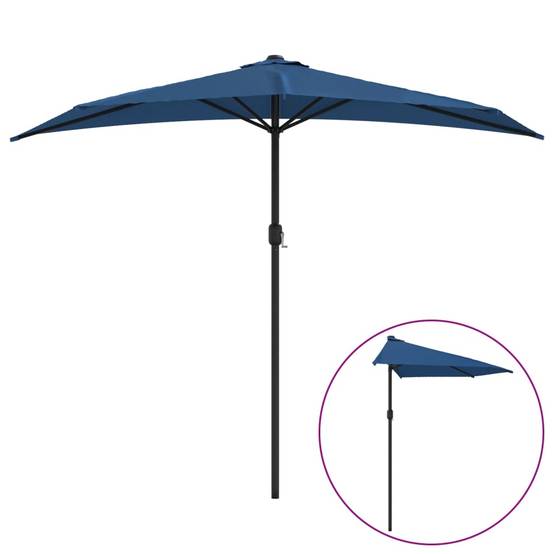 Parasol de balcon aluminium bleu 270 x 144 x 222 cm - PANGIVO - Image 2