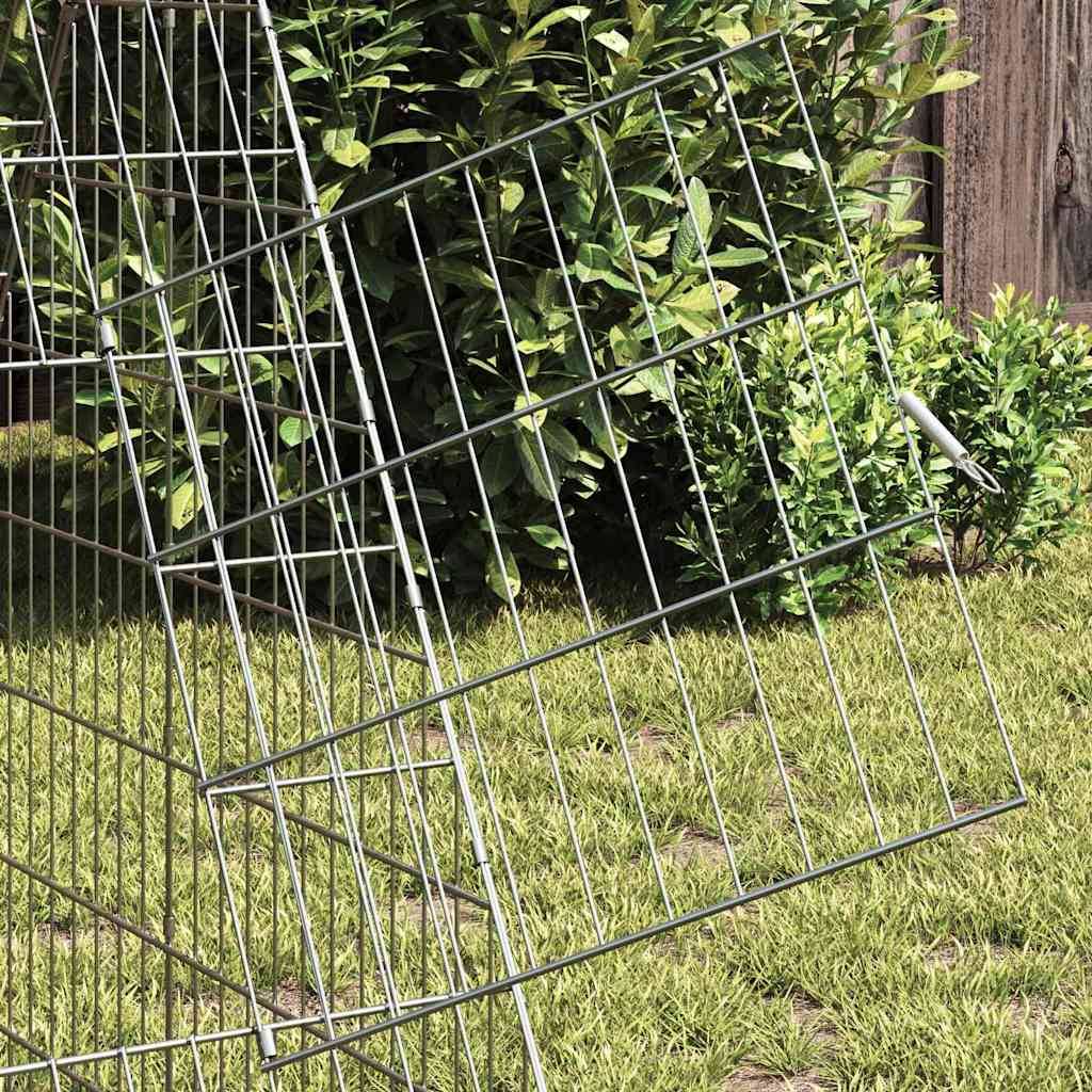 Vidaxl - Cage à poules Argent 430 x 100 x 85 cm Acier galvanisé vidaXL 3394438 - Image 5