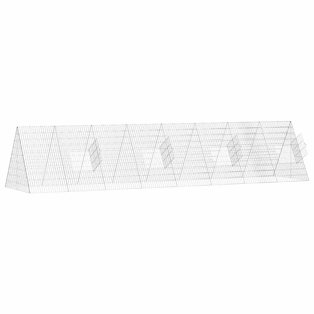 Vidaxl - Cage à poules Argent 430 x 100 x 85 cm Acier galvanisé vidaXL 3394438 - Image 6