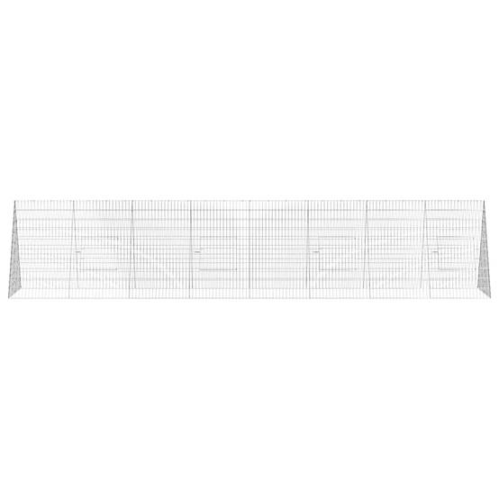 Vidaxl - Cage à poules Argent 430 x 100 x 85 cm Acier galvanisé vidaXL 3394438 - Image 7