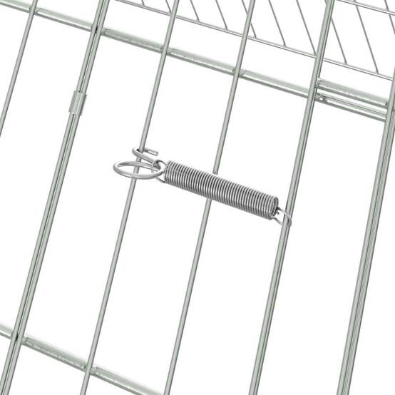Vidaxl - Cage à poules Argent 430 x 100 x 85 cm Acier galvanisé vidaXL 3394438 - Image 9