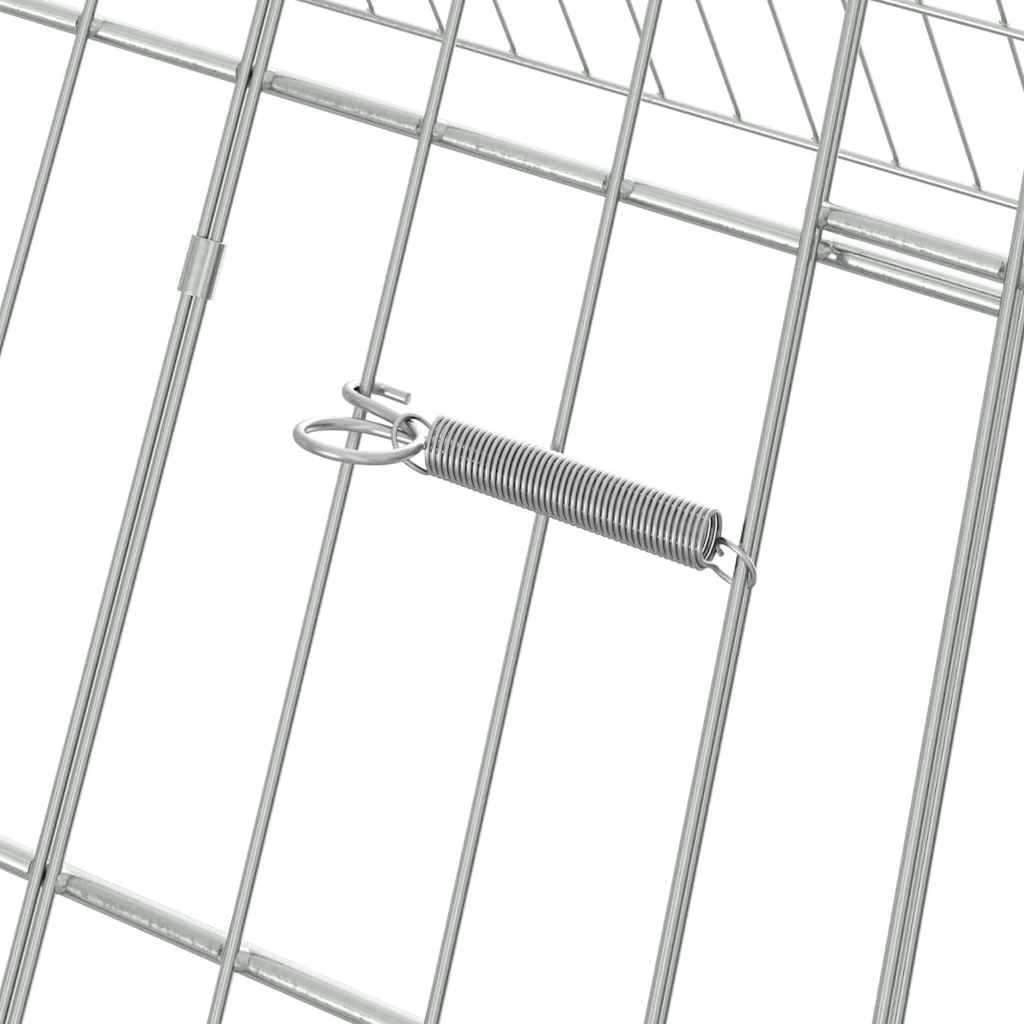 Vidaxl - Cage à poules Argent 430 x 100 x 85 cm Acier galvanisé vidaXL 3394438 - Image 9