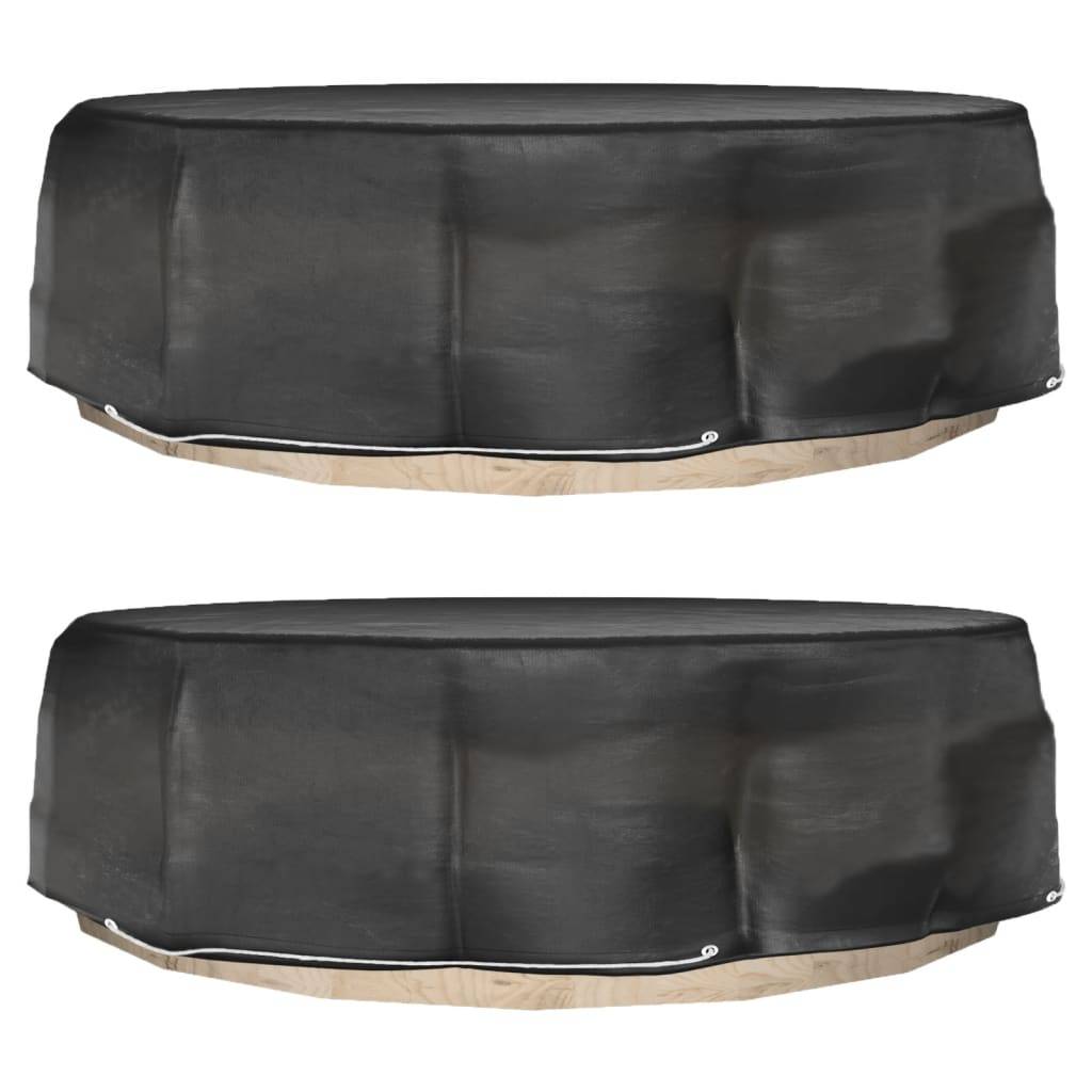 Maison Chic - Housse de protection | Couvercle de protection | Housses pour salon îlot 2 pcs 8 œillets Ø188x50 cm rond Maison Chic - Image 2
