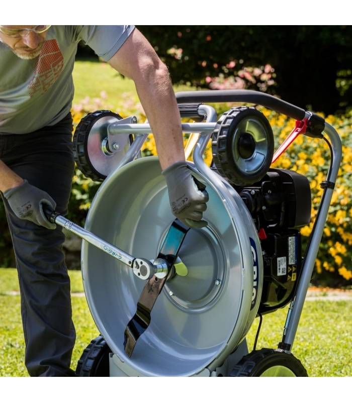 Grin - Tondeuse thermique professionnelle 53cm - mulching haute performance, moteur Briggs  Stratton 190cm3 - 2 vitesses avant - GRIN - Image 5