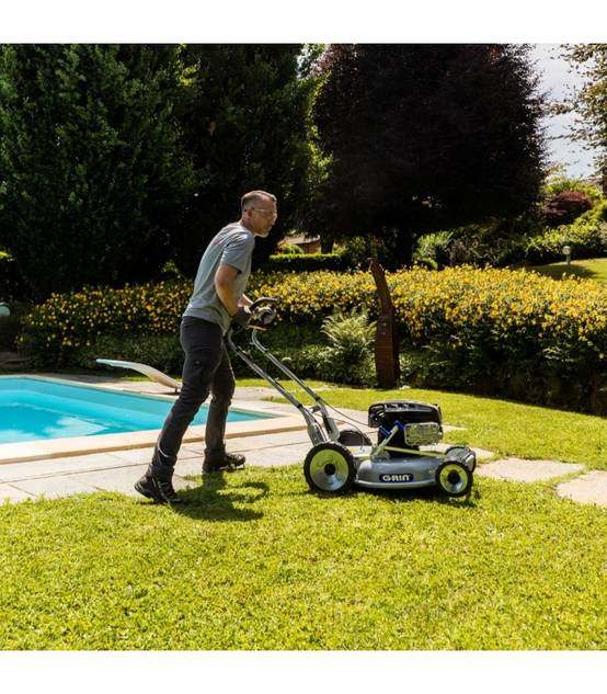 Grin - Tondeuse thermique professionnelle 53cm - mulching haute performance, moteur Briggs Stratton 190cm3 - 2 vitesses avant - GRIN - Image 4